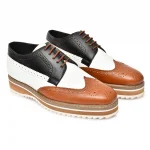 DDesrie Tri Color Tan White Black Lace UP - Image 6