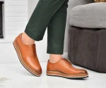 Tan Lace UP Shoes - Image 7