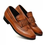 DDesire Tan Loafer Flap Shoes