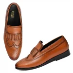 DDesire Tan Loafer Flap Shoes - Image 5