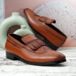 DDesire Tan Loafer Flap Shoes - Image 7