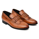 DDesire Tan Loafer Flap Shoes - Image 6