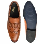 DDesire Tan Loafer Flap Shoes - Image 2