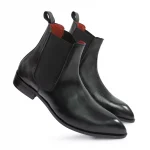 DDesire Pointer Man Chelsa Black Leather Boot