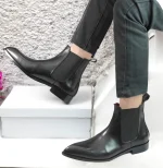 DDesire Pointer Man Chelsa Black Leather Boot - Image 7