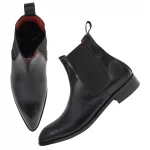 DDesire Pointer Man Chelsa Black Leather Boot - Image 2