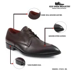 DDesire Pointer Man Lather Bordo Lace UP - Image 5