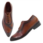 DDesire Pointer Man Leather Tan Lace UP - Image 2