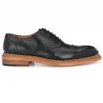 Goodyear Welted Triple Out Sole Leather Shoes Black Brogues for Men - Image 5