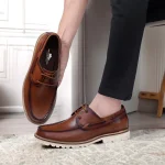 DDesire Leather Tan Boat Shoes - Image 2