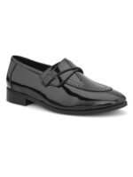 DDesire Patent Black Leather Horse bit Penny Loafers - Image 5