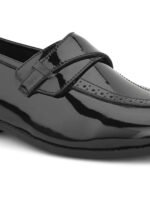 DDesire Patent Black Leather Horse bit Penny Loafers - Image 6