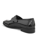 DDesire Patent Black Leather Horse bit Penny Loafers - Image 2