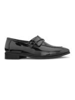 DDesire Patent Black Leather Horse bit Penny Loafers - Image 3