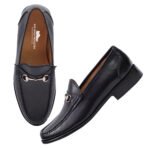 DDesire Casual dress shoes Metal buckle loafers, Premium leather loafers, Men's footwear - Image 4