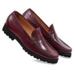 DDesire Leather Penny Loafers for Men Stylish & Comfortable Slip-On Shoes