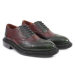 DDesire Men's Black Plain Toe Oxford Shoes - Contrast Natural Welt Formal Dress Shoes - Image 2