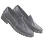 DDesire Men's High-Shine Patent Leather Penny Loafers | Elegant Slip-On Formal Shoes